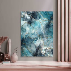 black and copper marble, copper art canvas, marble wall decor, black marble art, abstract marble wall decor, black canva