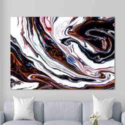 black and copper marble, copper art canvas, marble wall decor, black marble art, abstract marble wall decor, black canva