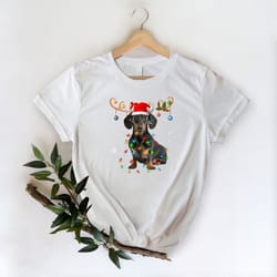 christmas dog lights shirt, merry christmas shirt, cute dog shirt, shirts for christmas, christmas shirt, christmas outf