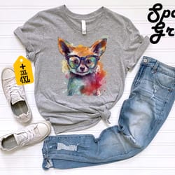colorful cute red fox kid shirt for animal lovers for women's shirt for fox lover shirt nature lovers shirt for funny an