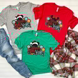 disney christmas shirt, disneyland family shirt, disney couple tee, vacation shirt, mickey minnie happy new year shirt,