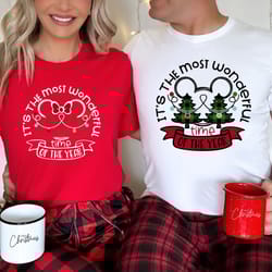 disney christmas shirt, it's the most wonderful time of the year shirt, disneyland family shirt, disney couple shirt, xm