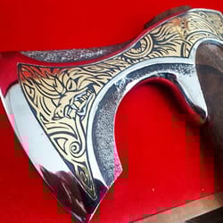 gift for him viking hatchet axe wolf forged carbon steel axe with wood handle viking bearded battle axe|anniversarygift