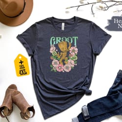 guardians of the galaxy groot floral dance shirt, floral groot shirt, disney shirt, disney characters shirt, disney trip