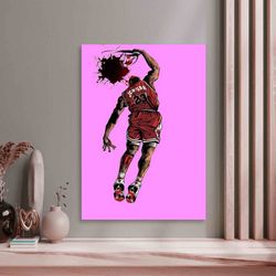 michael jordan last shot canvas , michael jordan signature canvas art, ready to hang canvas , best basketball player art