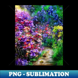 floral landscape - Trendy Sublimation Digital Download - Instantly Transform Your Sublimation Projects