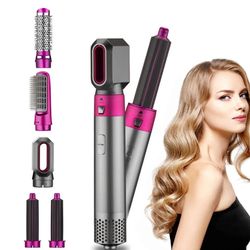 Hairdryer Comb A 5 In 1 Hot Air Comb For Curling And Straightening Hair Automatic Straight Hair Comb And Hair Dryer