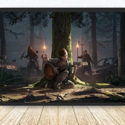the last of us game poster canvas wall art family decor, home decor,frame option