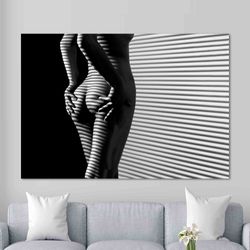 wall art sensual naked woman, nude poster, sexy canvas art, naked woman poster, sexy woman canvas art, sensual art, con