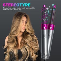 5-in-1 Hair Styler: Curl, Straighten, Dry with Ease
