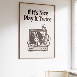 music wall art, trendy retro poster, record player wall print, retro music decor, music lover gift, retro cartoon, groov