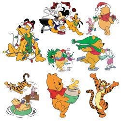 disney character bundle svg, disney svg, pluto svg, mickey svg, minnie svg