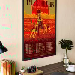 tyler childers poster, tyler childers tour 2023 poster, tyler album art print, tyler childers fan gift, send in the houn