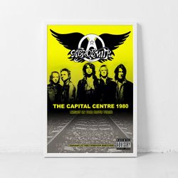 aerosmith music gig concert poster classic retro rock vintage wall art print decor canvas poster