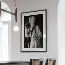 david bowie poster, music icon art, glam rock legend print, artistic home decor, bowie wall art, music lover gift, retro