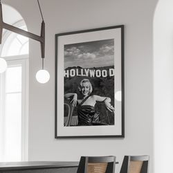 marilyn monroe poster, fashion photography, old hollywood print, wall art, , black and white, marilyn monroe print-1