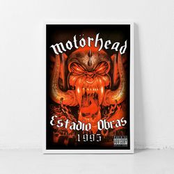motorhead music gig concert poster classic retro rock vintage wall art print decor canvas poster