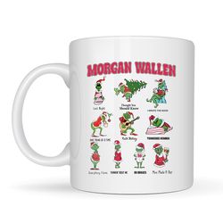 Morgan Wallen Ceramic Coffee Mug, Morgan Wallen Chrismas Coffee Mug, 15 ounce Christmas Mug