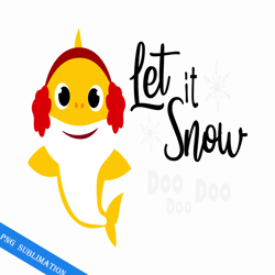 let it snow baby shark svg