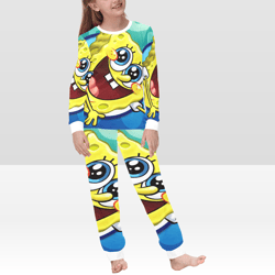 spongebob kid's pajamas set
