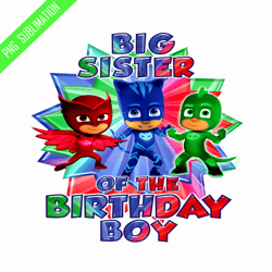 big sister of the birthday boy png