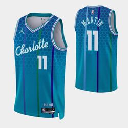 charlotte hornets cody martin blue 75th anniversary city jersey