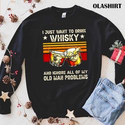 new i just want to smoke cigars drink whiskey and relax t-shirt - olashirt