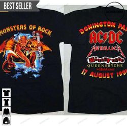 acdc highway to hell usa tour 1979 short-sleeve doristino trending style