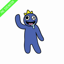 blue rainbow friend png