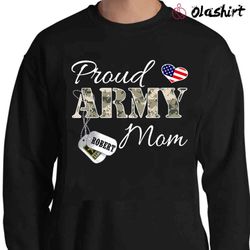 new personalized proud army mom shirt, soldiers mom shirt - olashirt