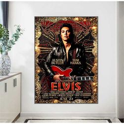 2022 elvis movie poster presley austin butler tom