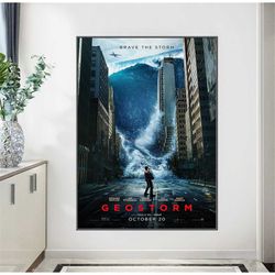 geostorm 2017 movie poster gerald butler wall art