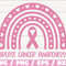 Breast Cancer Awareness Rainbow SVG  Pink Ribbon SVG  Cut File  Commercial use  Silhouette  Clip art  Vector Breast Cancer SVG.jpg
