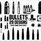 Bullet SVG Army SVG Weapon SVG Clipart Silhouette Cut file Cricut Vector.jpg