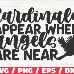 cardinals appear when angels are near svg, cut file, cricut, commercial use
