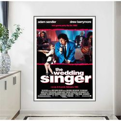 the wedding singer 1998 movie poster adam sandler,