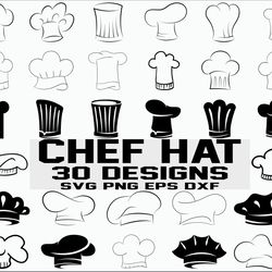 chef hat svg, chef svg, chef hat clipart, kitchen svg