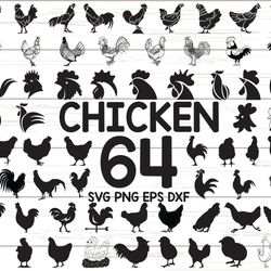 chicken svg, farm animal svg, hen svg, rooster svg