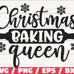 christmas baking queen, cut file, cricut, commercial use