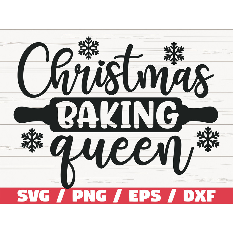 Christmas Baking Queen Cut File Cricut Commercial use Silhouette Christmas Baking SVG Pot Holder SVG Merry Christmas SVG.jpg