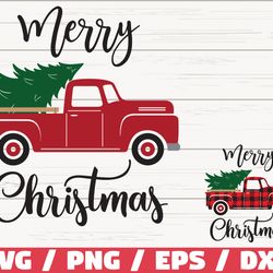 christmas truck tree svg, merry christmas svg, cricut, cut file