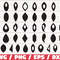 Earrings SVG Teardrop with holes SVG Commercial Use  Earrings Bundle Leather Earring Cut File Cricut Silhouette  Pendant SVG.jpg