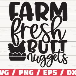 farm fresh butt nuggets svg, cut file, cricut, commercial use