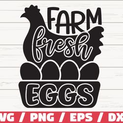 Farm Fresh Eggs SVG, Cut File, Cricut, Commercial use