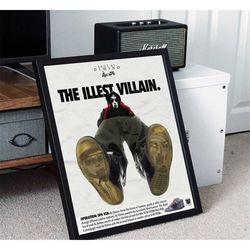 mf doom the illest villain poster, poison poster,