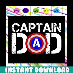 captain dad svg, super dad, superhero dad shirt svg, father days svg, father day gift, father day shirt, father day tshi