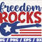 Freedom rocks SVG Cut File Clip art Commercial use Instant Download Silhouette 4th of July SVG Independence Day.jpg