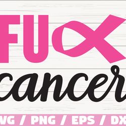 fuck cancer svg, breast cancer svg, awareness ribbon svg, cut file