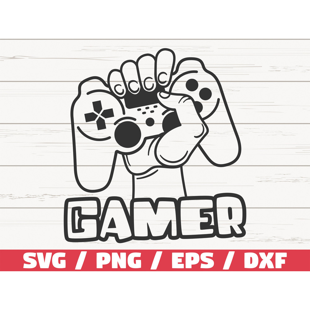 Gamer SVG  Game Controller SVG  Video Games SVG  Cut File  Cricut  Commercial use  Silhouette.jpg