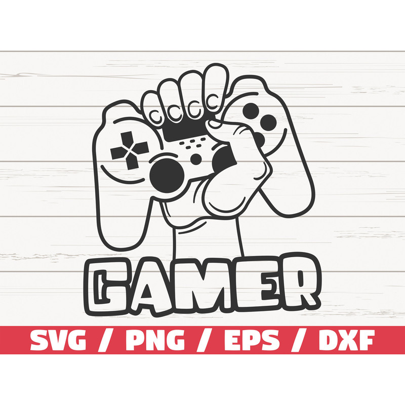 Gamer SVG  Game Controller SVG  Video Games SVG  Cut File  Cricut  Commercial use  Silhouette.jpg